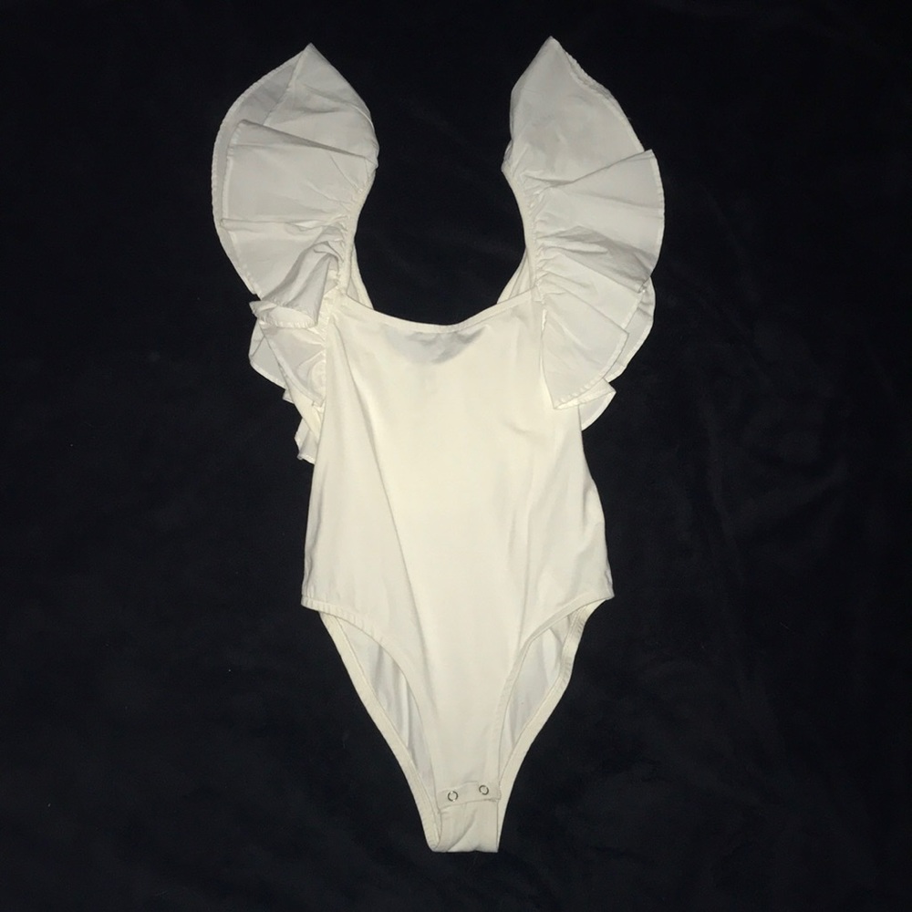 SOLD BP. Nordstrom Ruffle Sleeve Bodysuit
